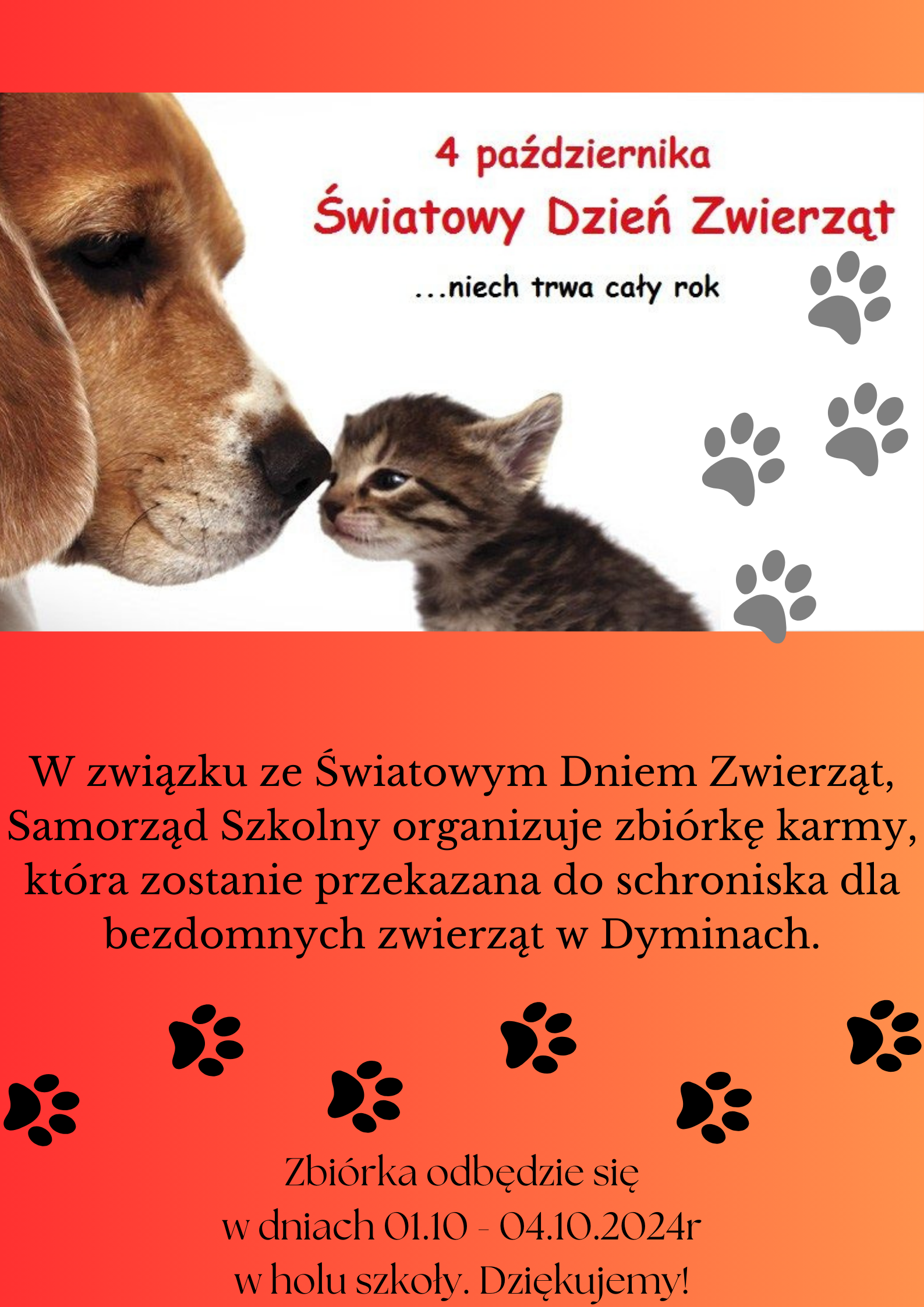 W związku z obchodami Światowego Dnia Zwierząt uczniowie1